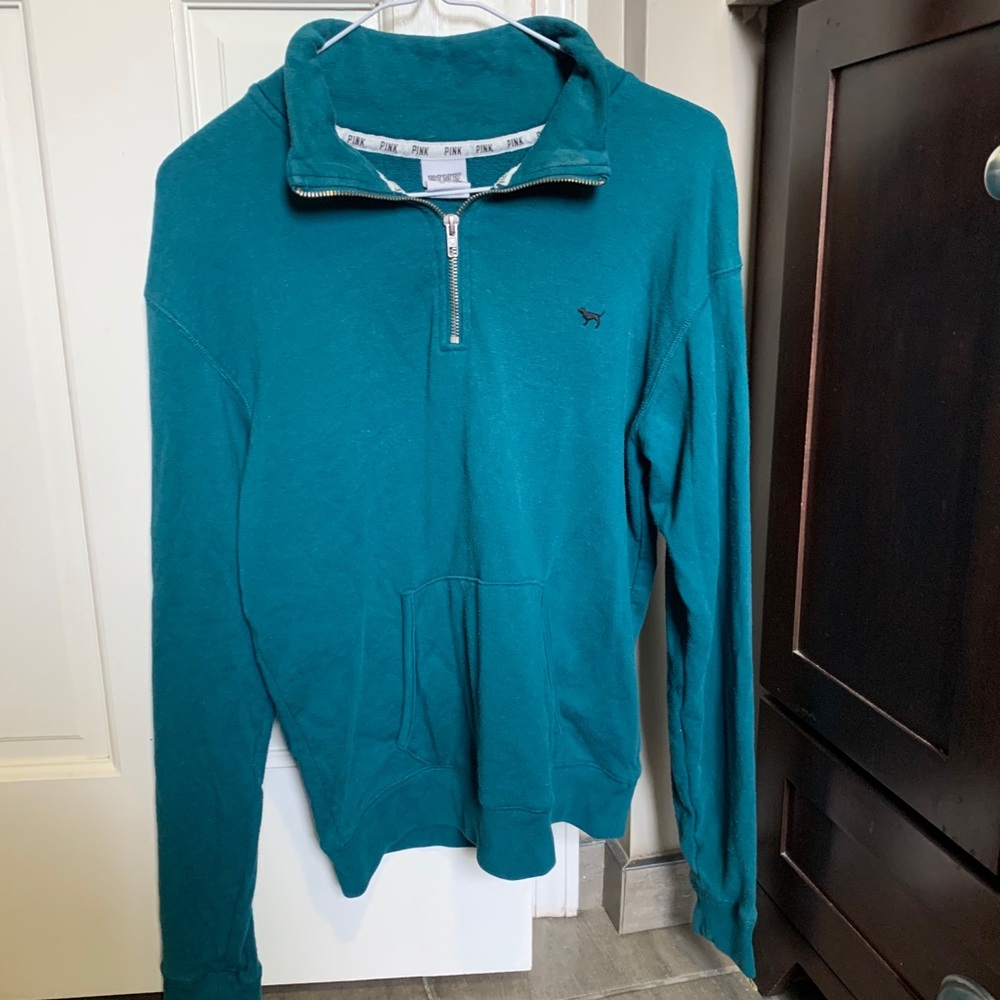 PINK Blue Quarter-Zip